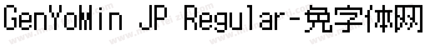 GenYoMin JP Regular字体转换